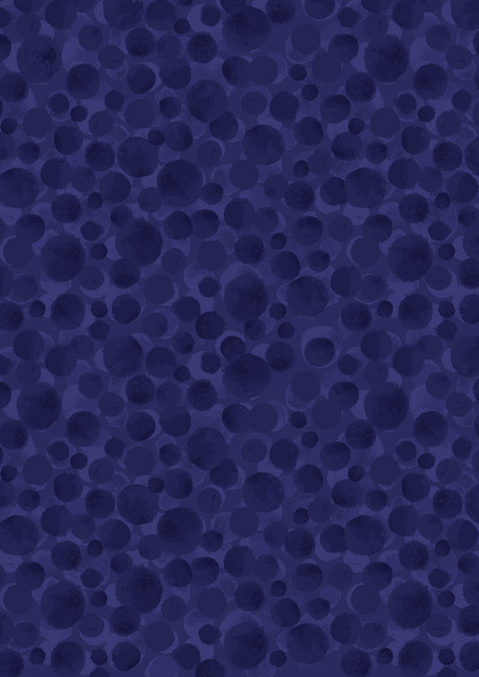 Bumbleberries - Navy Blue