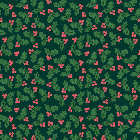 Merry Happy Christmas - Holly Black Forest