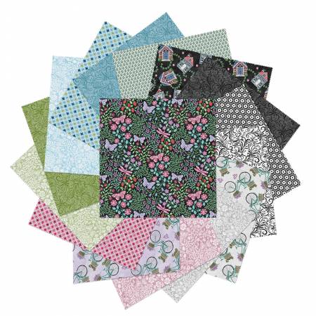 Blessed Nest 10in Squares, 42pcs/bundle