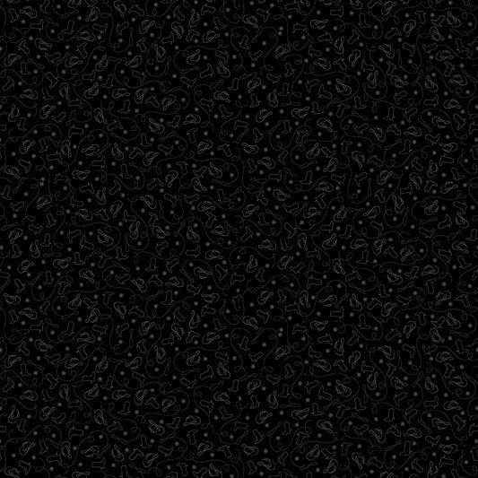 Back in Black - Cowboy Accessories Henry Glass Fabrics by Goldi L. Studio