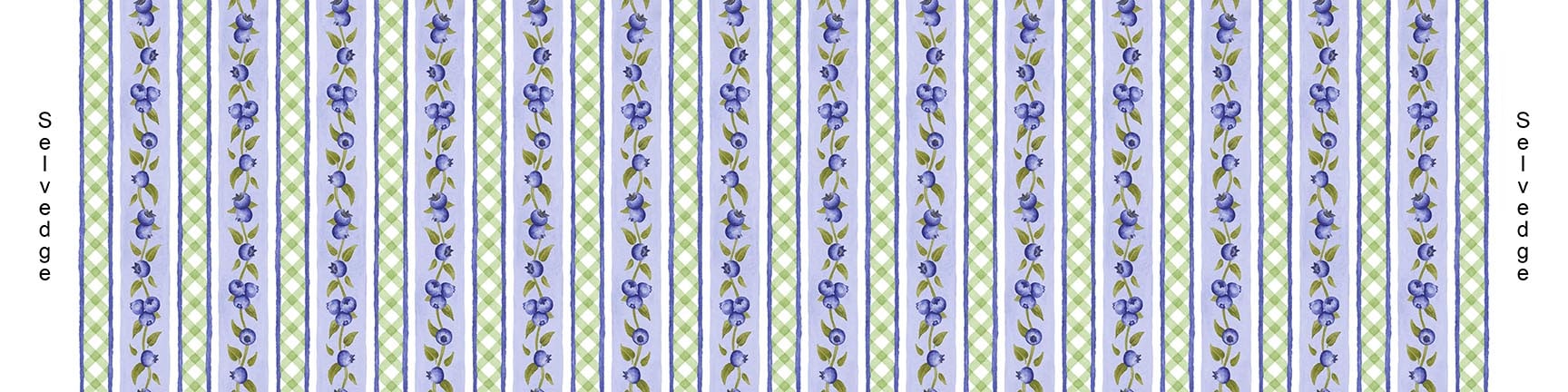 Berrylicious - Border Stripe by Jane Shasky for Henry Glass Fabrics 