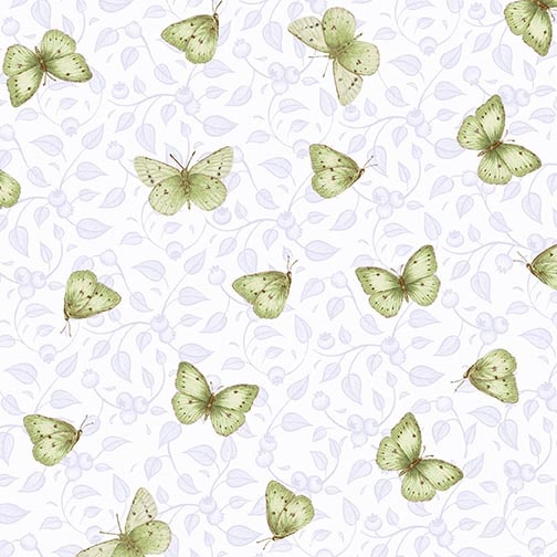 Berrylicious - Tossed Butterflies Jane Shasky Henry Glass Fabrics 