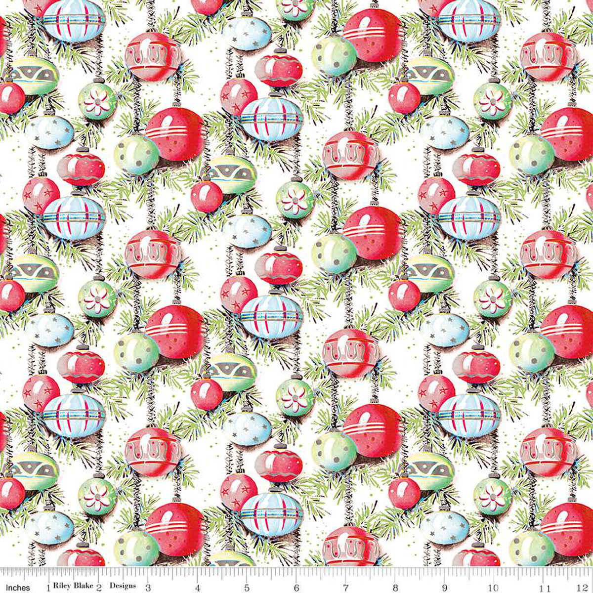 Christmas Joys Ornaments White