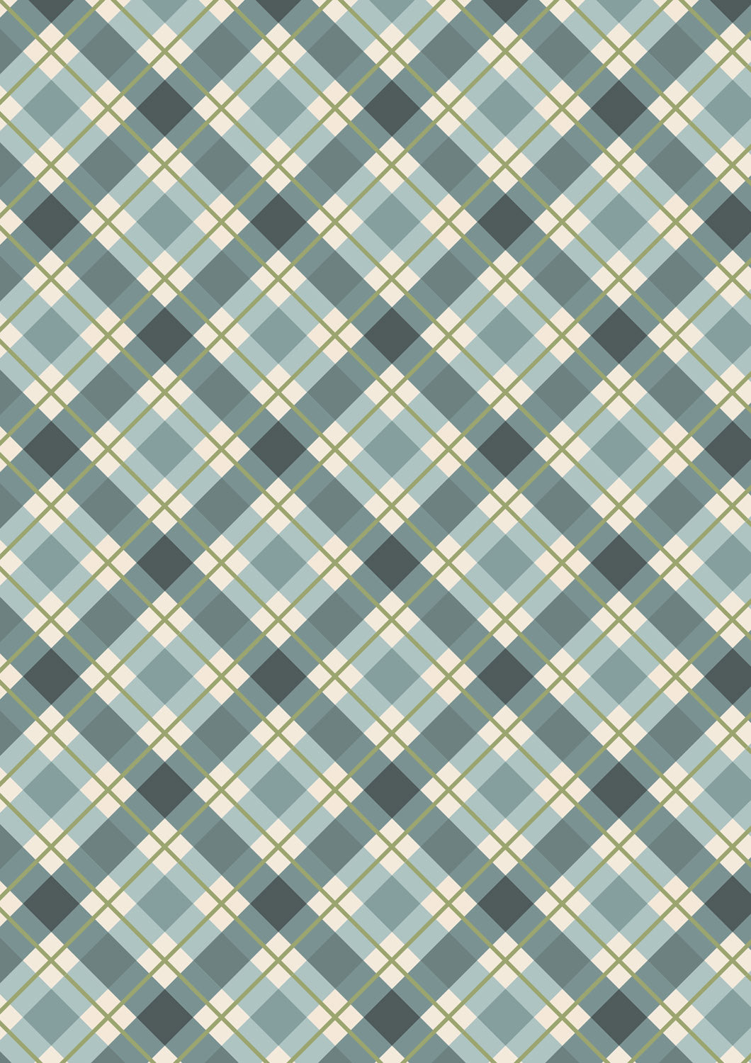 Celtic Christmas - Winter Blue Check