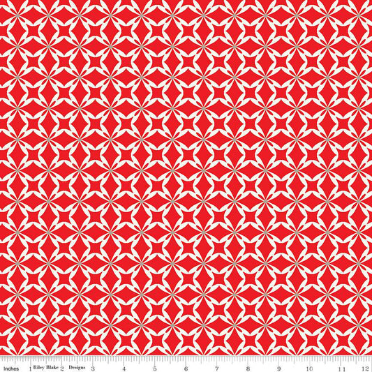 I love Us Tiled Hearts - Red