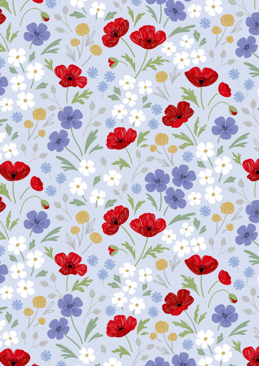Forever Blooms - Wild Blooms - Pale Blue