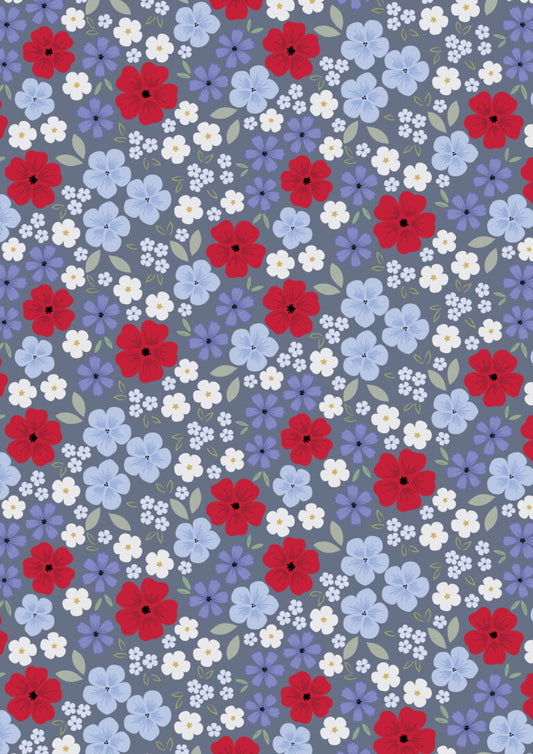 Forever Blooms - Floral Palette - Slate Grey