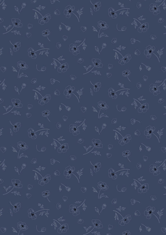 Forever Blooms - Ephemeral Beauty - Prussian Blue