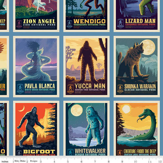 Legends of the National Parks Postcards Blue