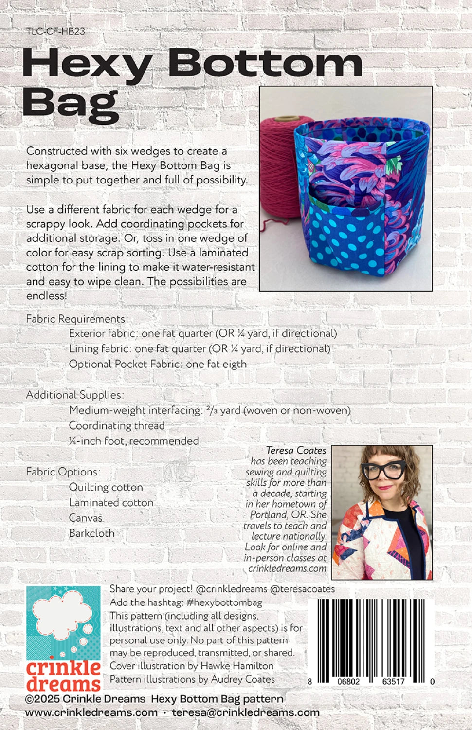 Hexy Bottom Bag Pattern