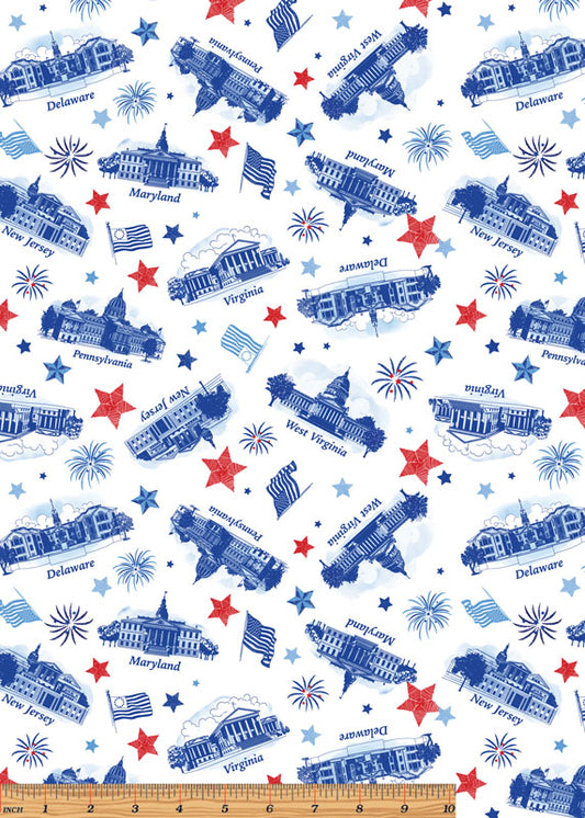 Patriotic Capitols White