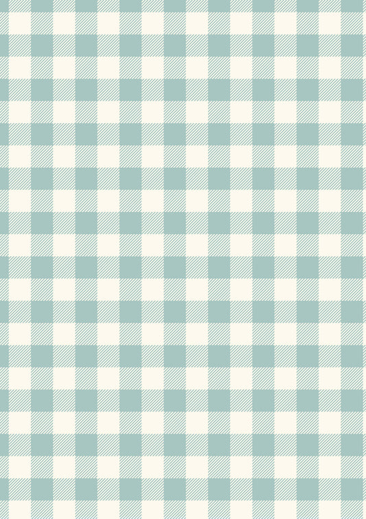 Country Comforts - Duck Egg Buffalo Check Flannel
