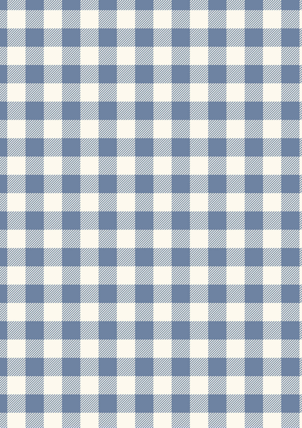 Country Comforts - Breezy Blue Buffalo Check Flannel