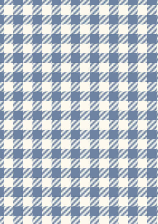 Country Comforts - Breezy Blue Buffalo Check Flannel