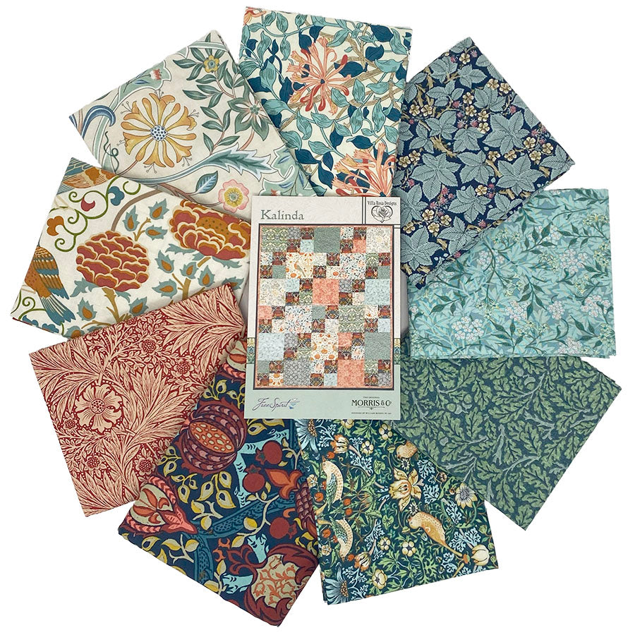 Morris and Co. Spark Pack Fat Quarter Bundle Kalinda Pattern