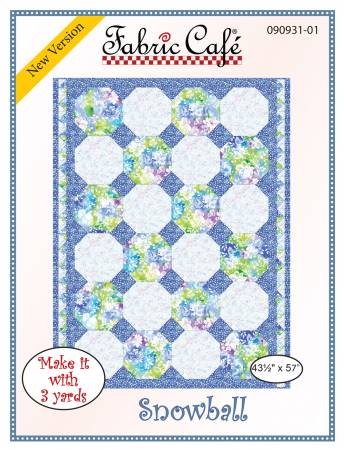 Three Yard Quilt Pattern - Snowball