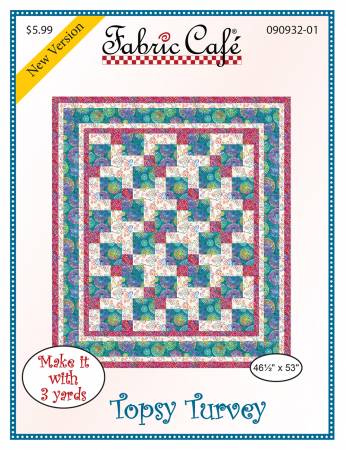 Three Yard Quilt Pattern - Topsy Turvery