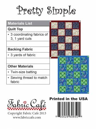 Three Yard Quilt Pattern - Pretty Simple