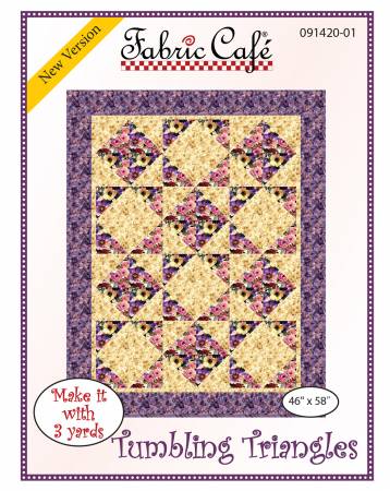 Three Yard Quilt Pattern - Tumbling Triangles