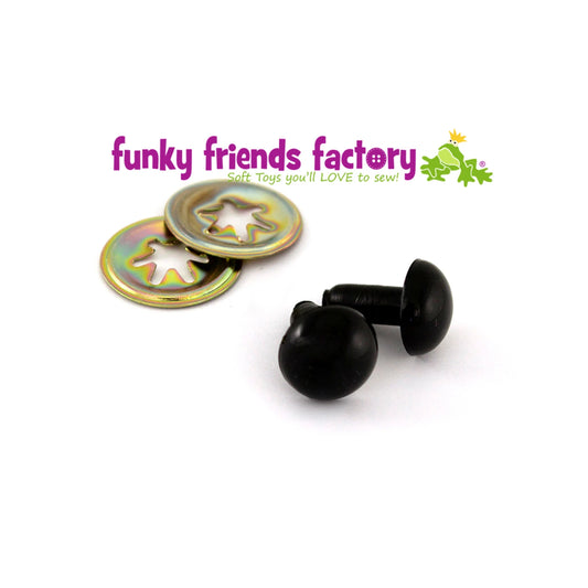 Toy Eyes Solid - 12mm Black