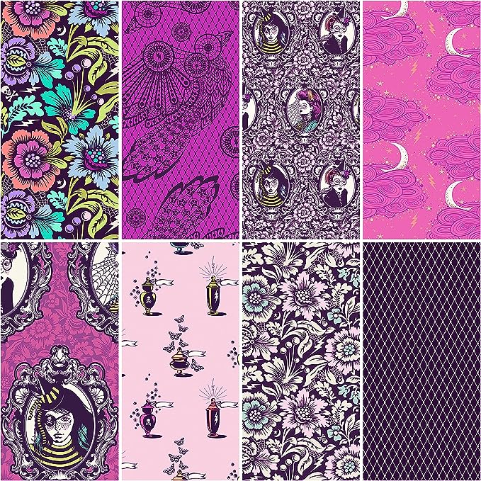 Tula Pink Nightshade Fat Quarter Bundle, Tula Pink, Nightshade, Fat Quarter Bundle, Freespirit fabrics