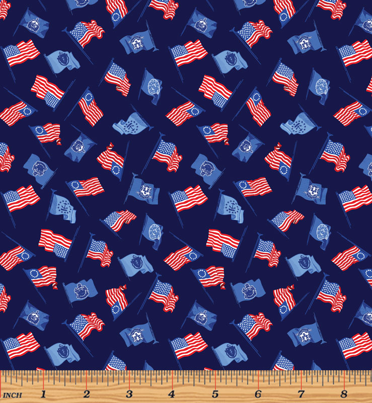 Patriotic Flags Navy