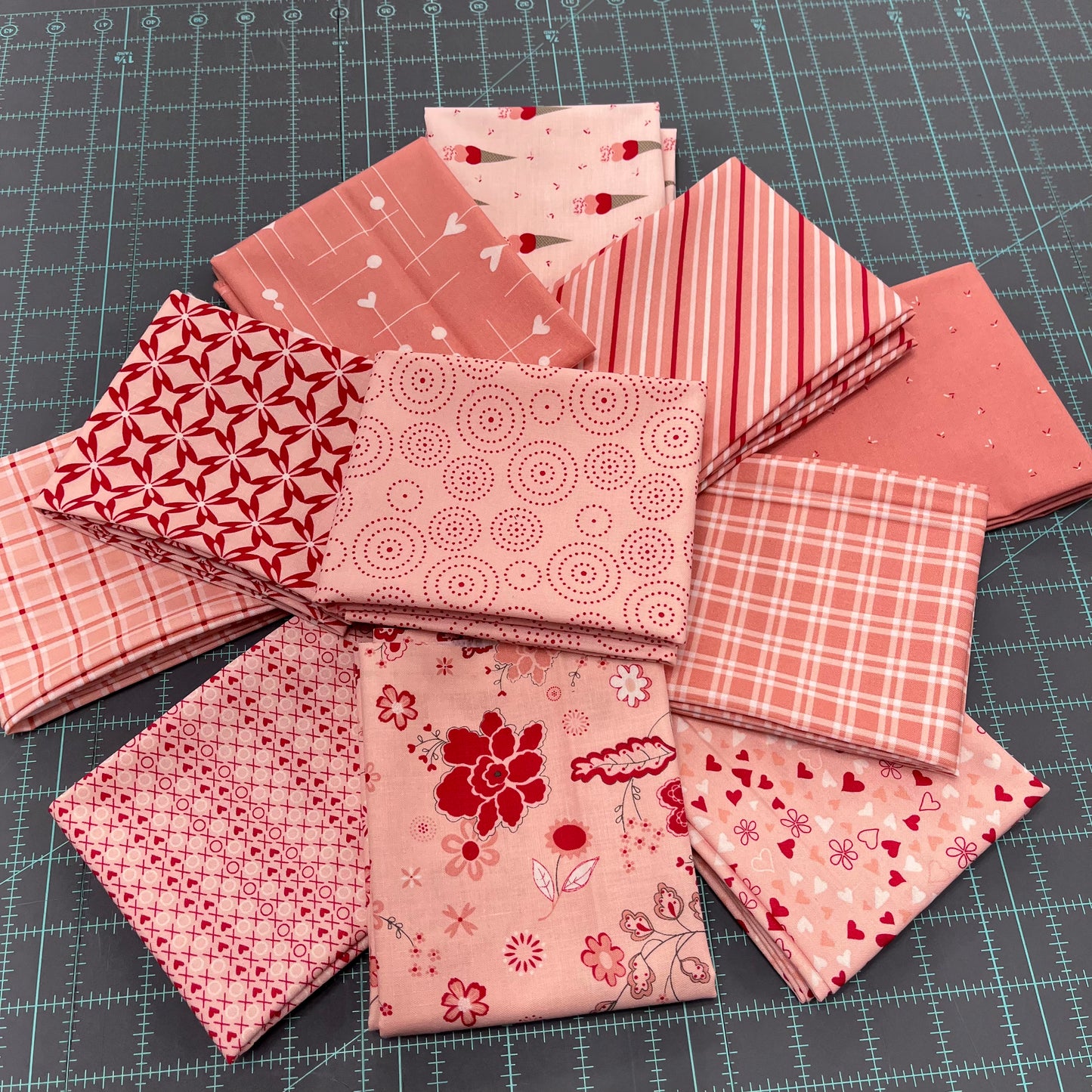 I Love Us Fat Quarter Bundle - Blush