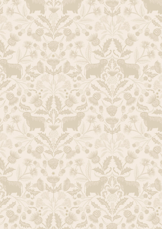 Highlands on cream Lewis and Irene Fabrics Highlands