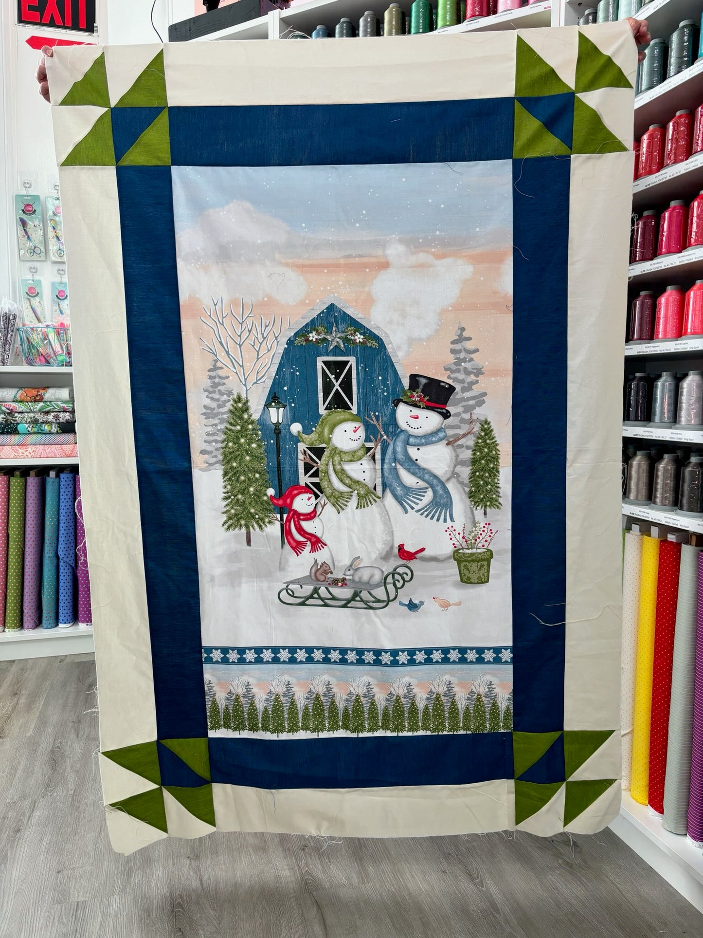 Snowman's Dream Panel Quilt Kit