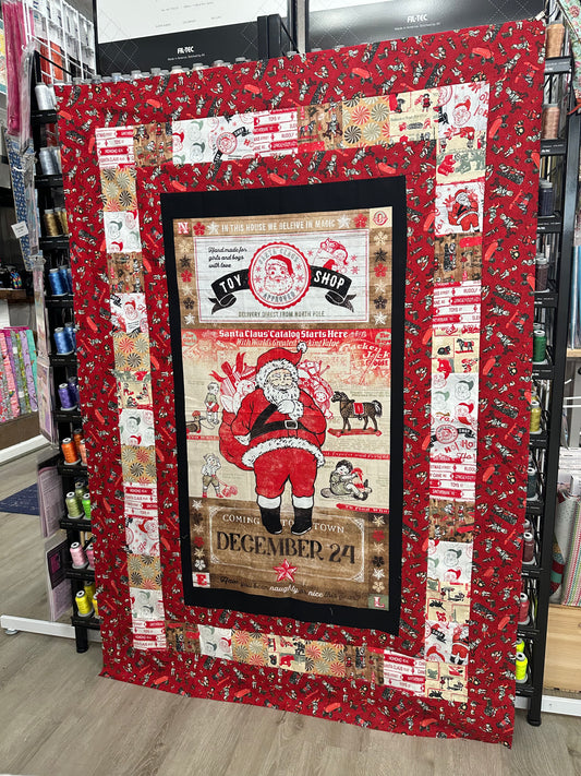 Vintage Santa Quilt Kit