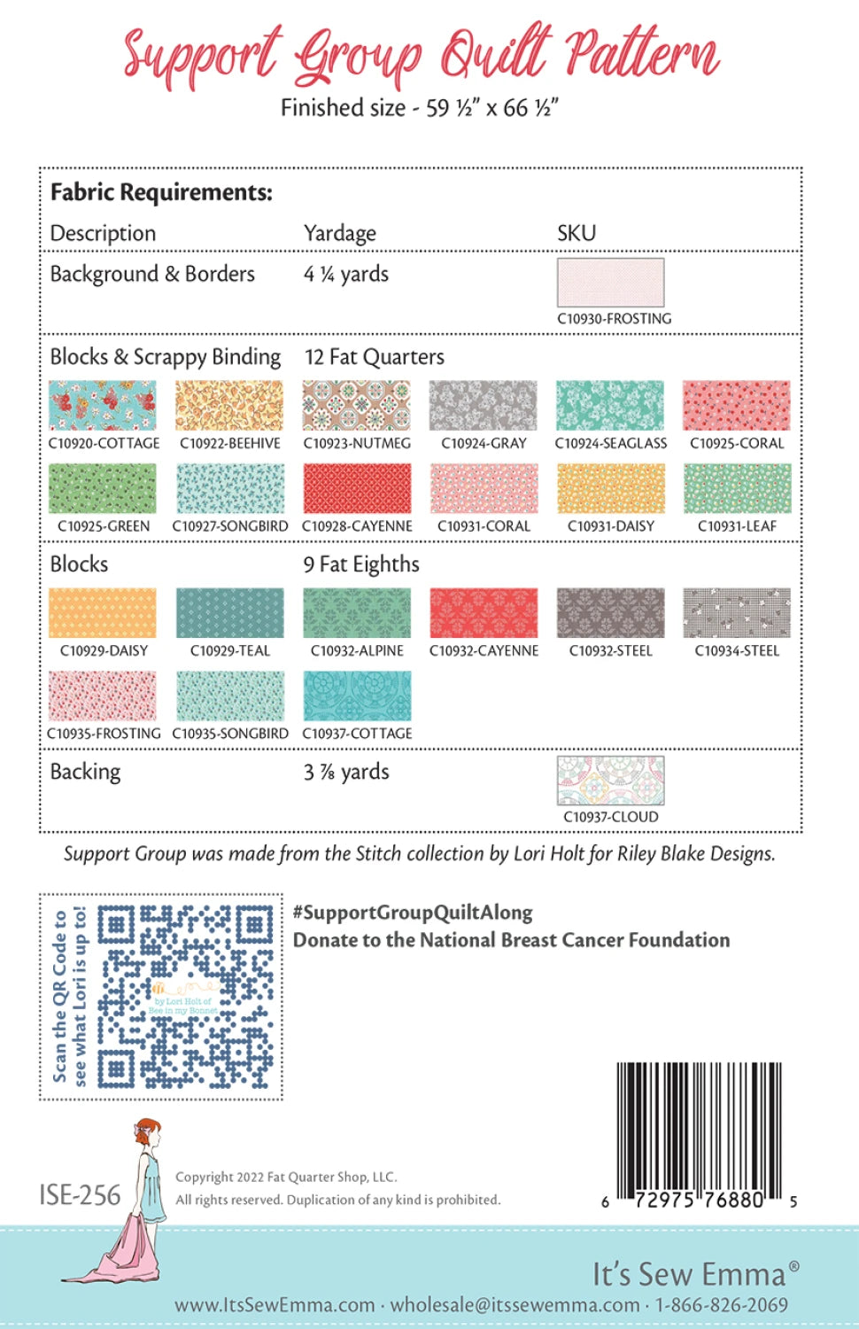 Support Group Quilt Pattern