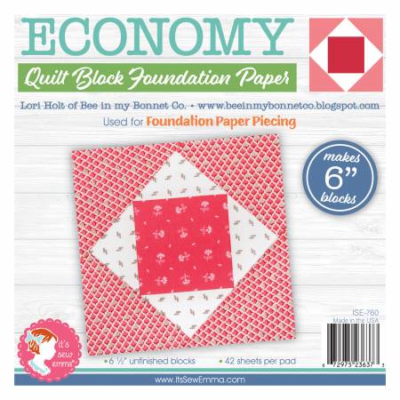 Economy Quilt Block 6in Foundation Paper Pad by Lori Holt