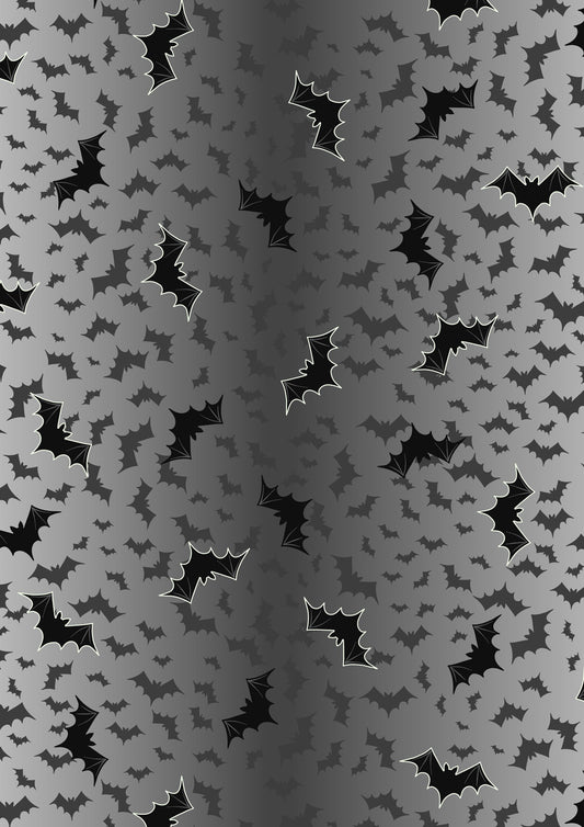 Transylvania Glow - Bat Ombre Grey to Black