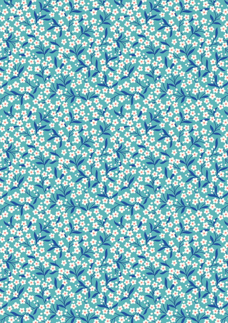 Boho Blooms - Turquoise and Blue Flower Sprigs