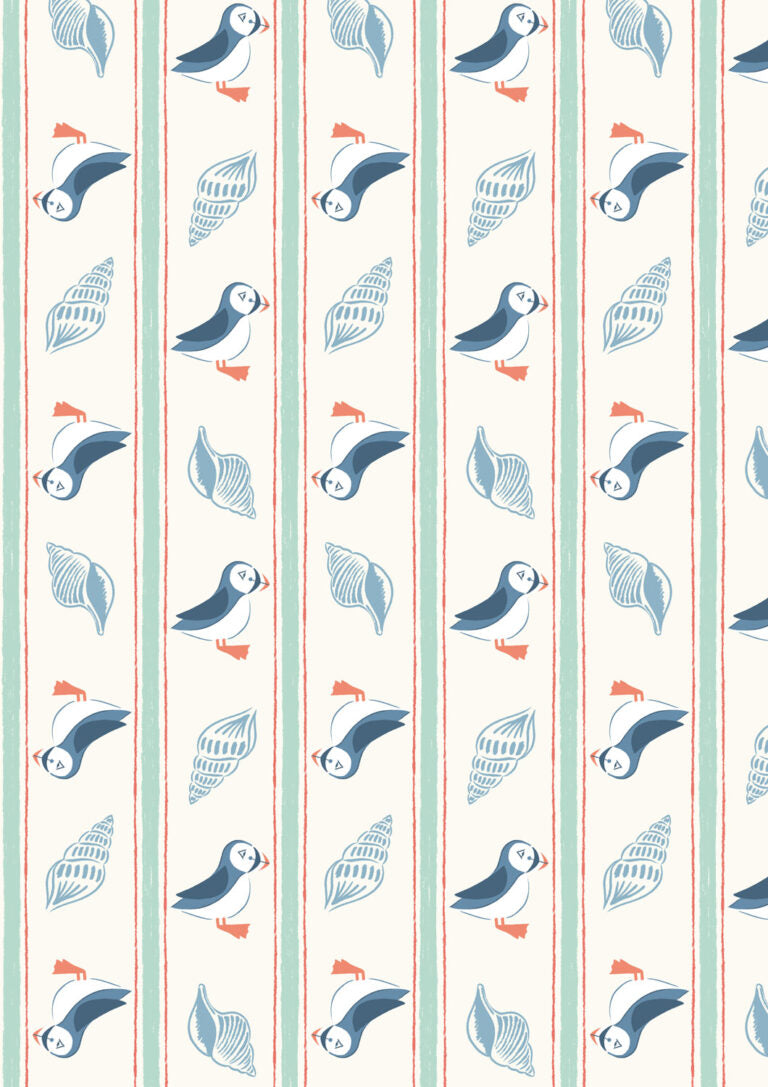 Seas The Day - Puffin Stripe