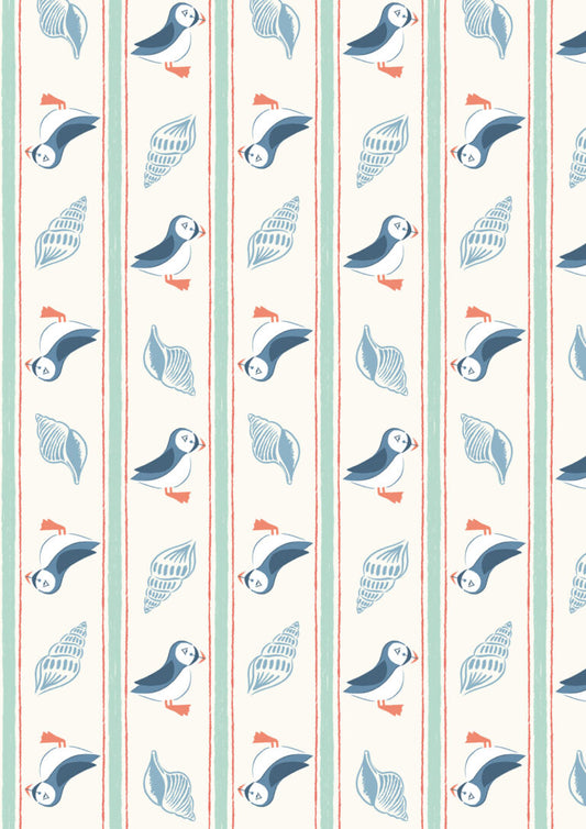 Seas The Day - Puffin Stripe