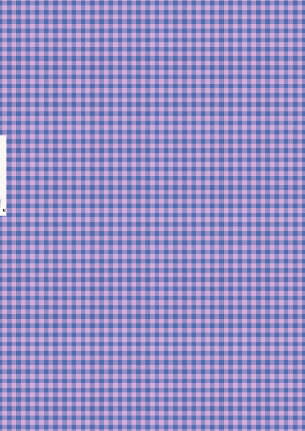 Patchwork Joy - Lavender and Blue Mini Gingham
