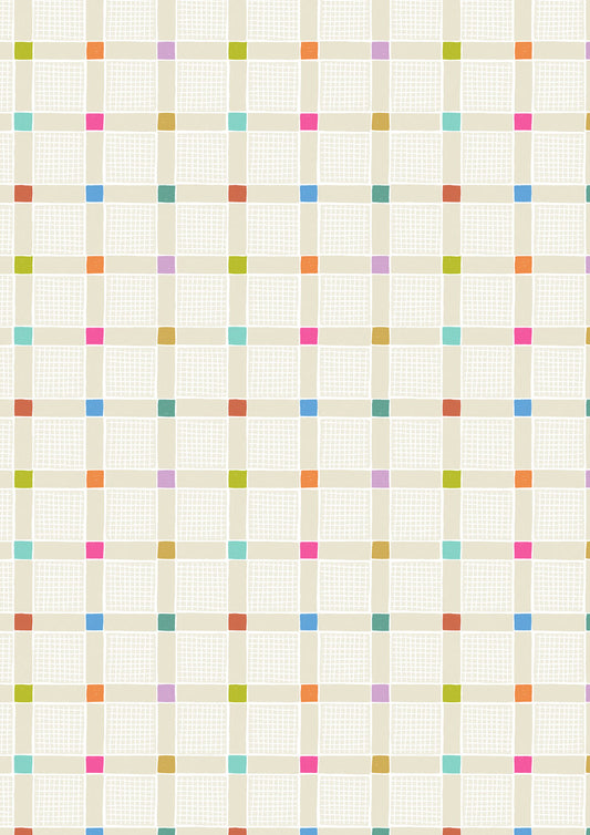Patchwork Joy - Lovely Check Cream
