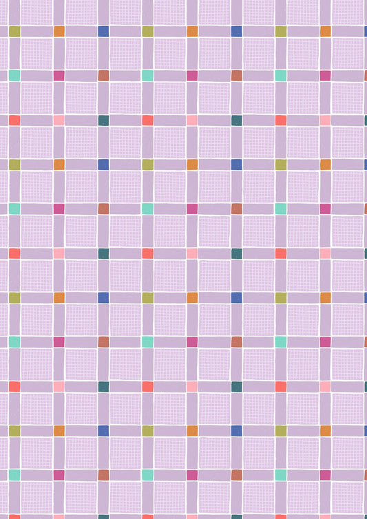 Patchwork Joy - Lovely Check Lilac