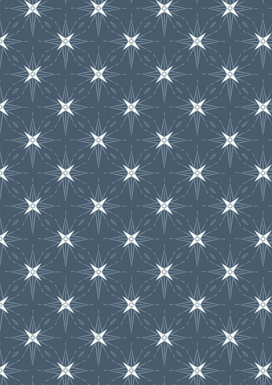 Where The Sky Dances -  North Star On Dark Blue (With Pearl)