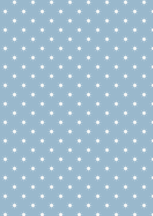 Where The Sky Dances - Little Stars on Blue Grey (With Pearl)