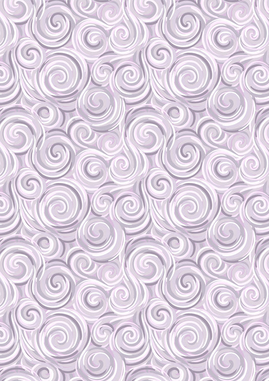 Where The Sky Dances - Northern Lights Swirl Warm Lilac (With Pearl)