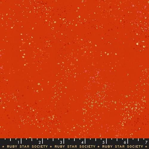 Speckled -  Metallic Warm Red