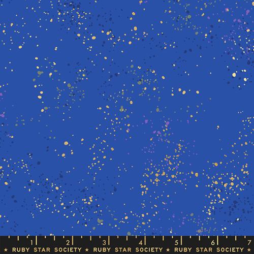 Speckled - Metallic Blue Ribbon