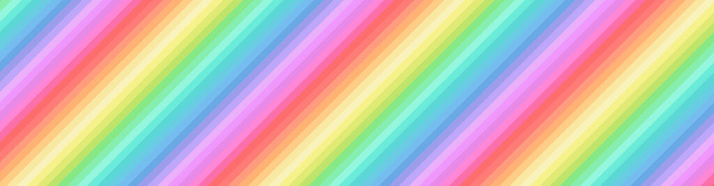 Pastel Rainbow - Diagonal Stripe