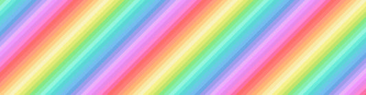 Pastel Rainbow - Diagonal Stripe