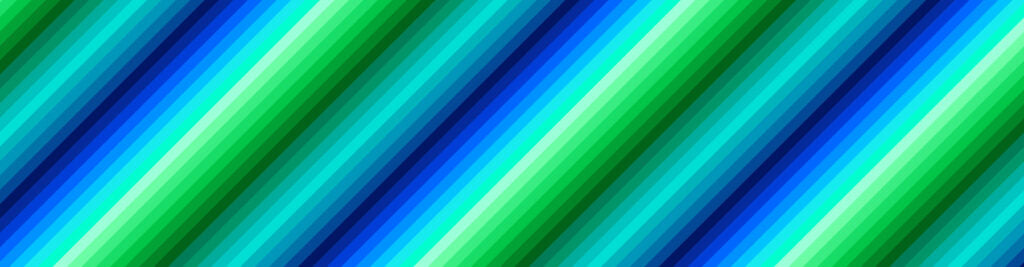Blues and Green - Diagonal Stripe
