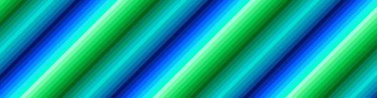 Blues and Green - Diagonal Stripe