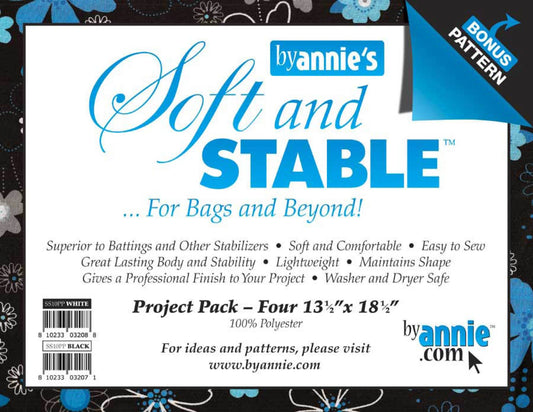 Soft and Stable Project Pack 100% Polyester Foam Stabilizer White