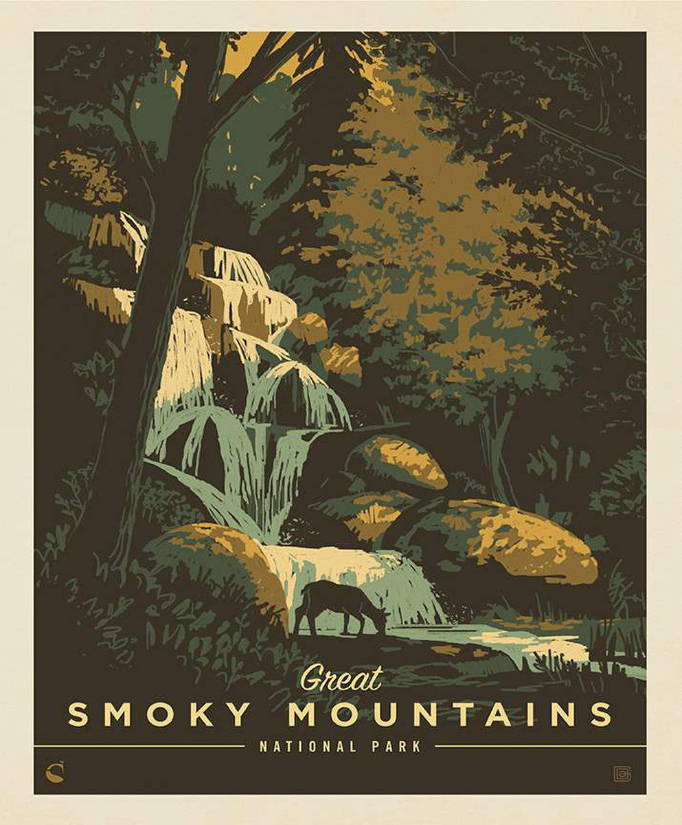 National Parks Poster Panel Great Smoky Mountains